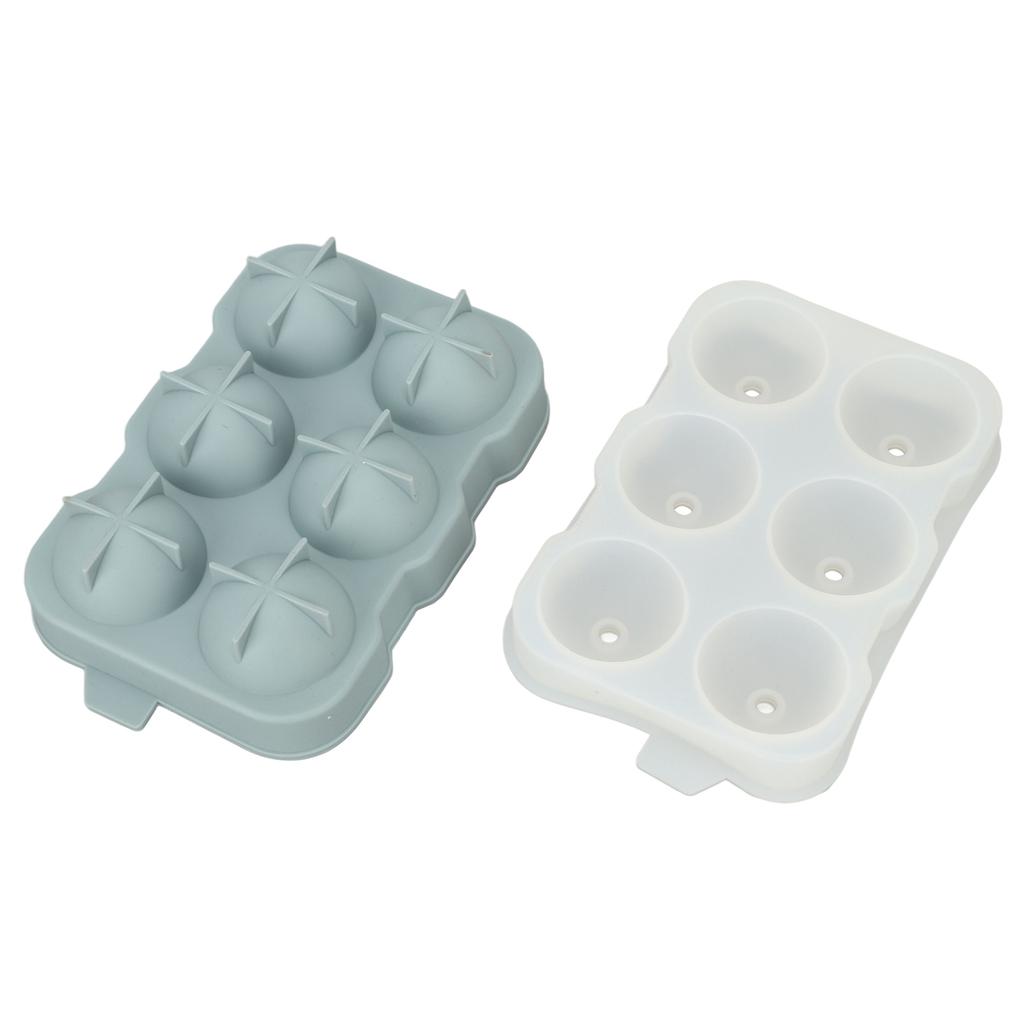Silikon Eiswürfelform DIY Eisform mit sechs Löchern zur Aufbewahrung von Getränken Cocktails Wein Kaffee