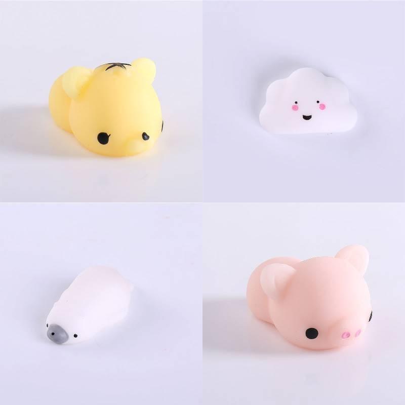 Funny Mochi Soft Animal Squeeze Stretch Compress Squishy Decompression Dolls Toy