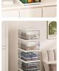 Foldable Transparent Shoe Box Cabinet with No-Install Lid - Multi-layer Thickened Shoe Rack for Home Storage
