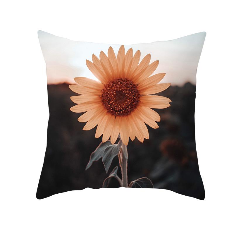 

Home Light Color Flower Home Decoration Pillow Cover Home Car Sofa Cushion Cover 45 * 45Cm (without pillow core)