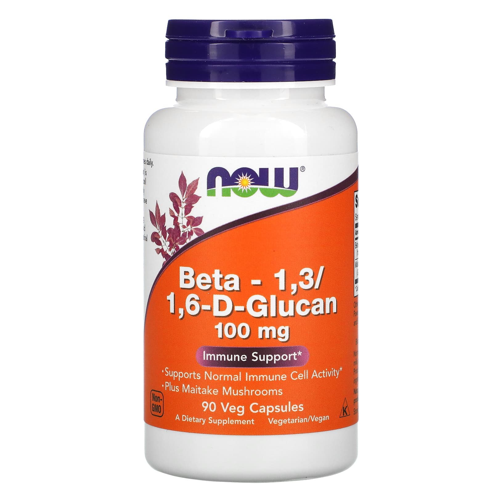 

Beta-1,3/1,6-D-Glucan, 100Mg, 90 Veggie Caps