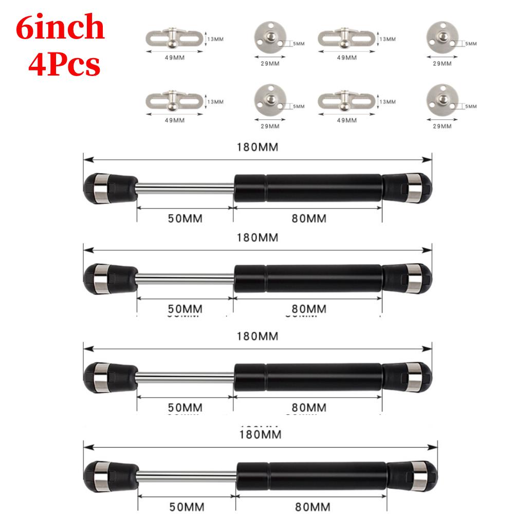 2/4PCS Cabinet Door Gas Struts 100N/10KG Supports Gas Spring Lid Support Gas Props Shocks Kitchen Cupboard Hydraulic Hinge