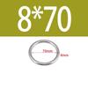 M4 M8 Yoga Hanging Rings Anti Corrosion O Rings Load Bearing Stainless Steel Rings  Yoga Training