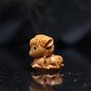 Cliff Cypress Wood Carving Tea Pet Little Pony Tea Play Set Ornaments Cute Home Tea Table Decoration Home Decoration