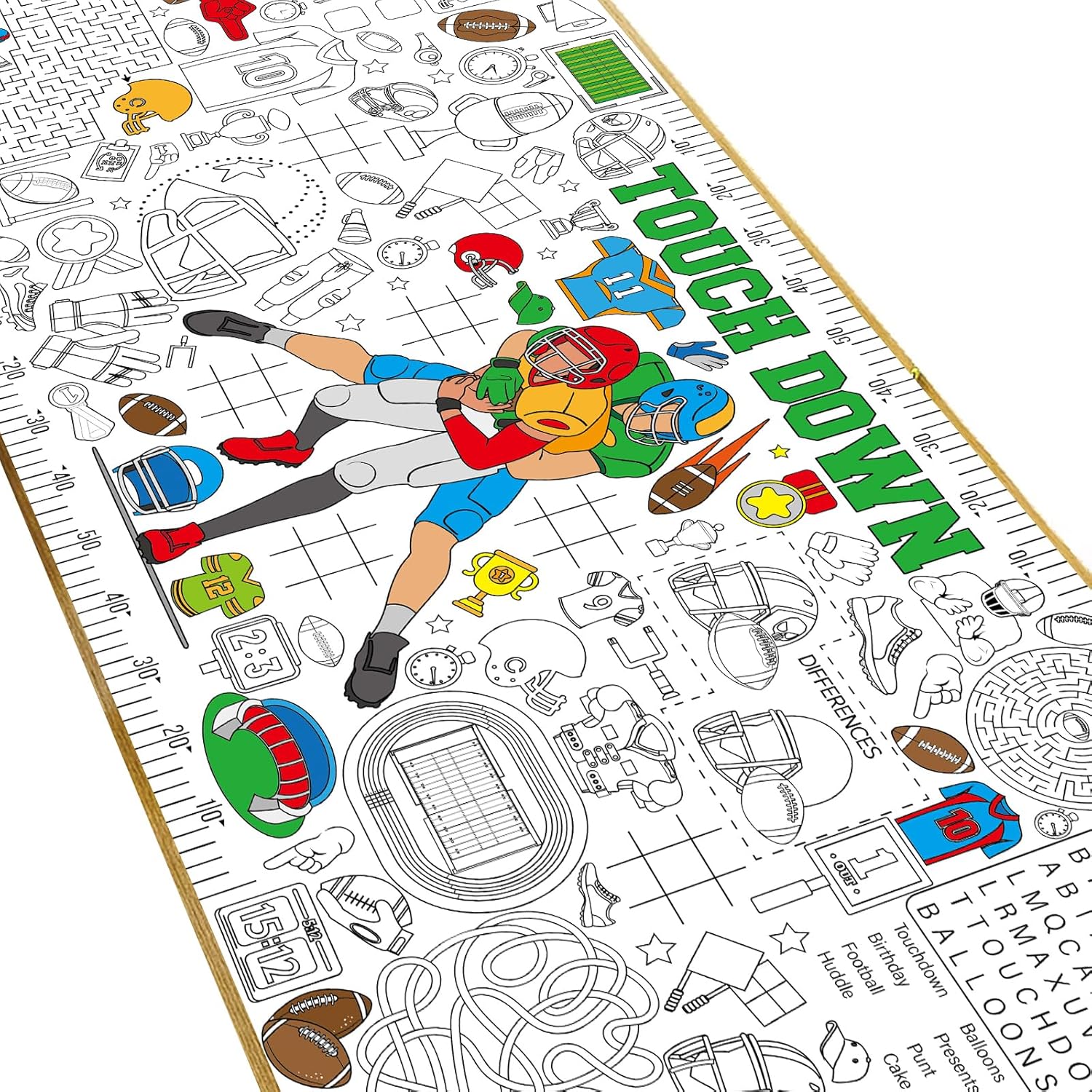 Train Giant Coloring Poster Train Large Versatile Activity Drawing Paper Coloring Tablecloth DIY Tra Theme Game Poster Table Cover Students Art Football