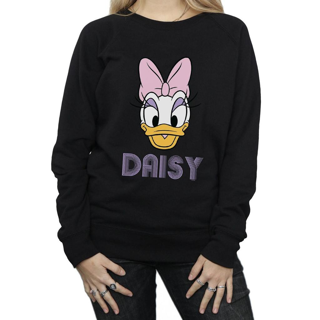 Disney Womens/Ladies Daisy Duck Face Sweatshirt