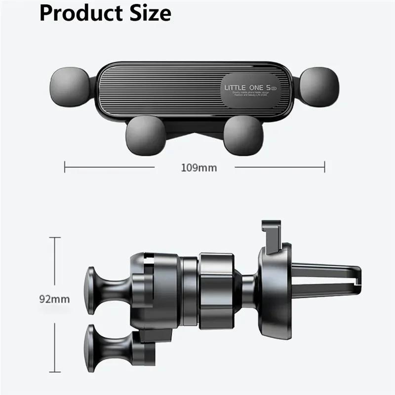 Gravity Car Air Vent Outlet Clip Phone Holder Universal Phone Mount For Car Support Telephone Mobile Phone Holder In Car