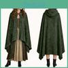 Fantasy Knight Cloak Cosplay Costume With Velvet Fabric For Halloween Role Play