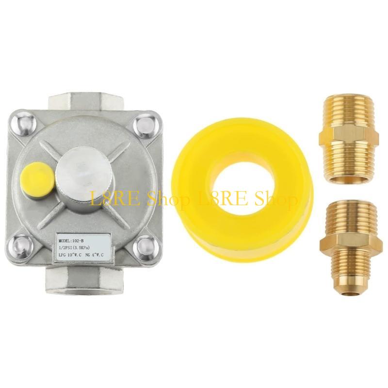 L8RE Explosions Proof Gases Regulator Low Pressure Valves Gases Regulator Conversion Adapter Suitable for Household Stove