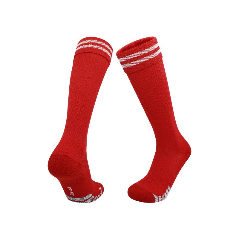 

Professional Football Socks Men S Non-Slip Tall Tube Children S Thickened Towel Bottom Long Sports Socks Men s one size fits all 28-33 красный
