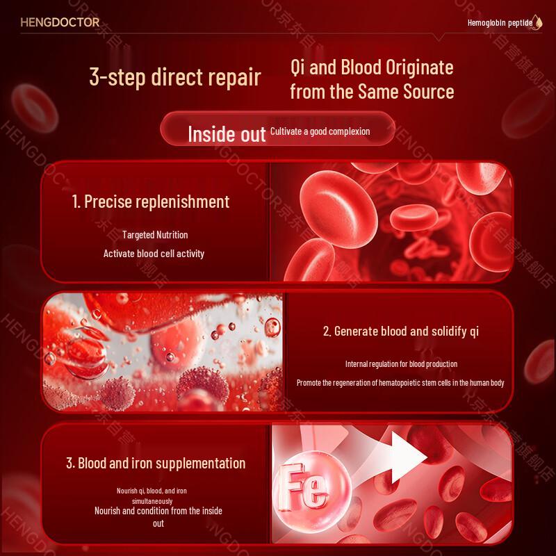 HENGDOCTOR Hemoglobin Peptide & Albumin Oral Solution