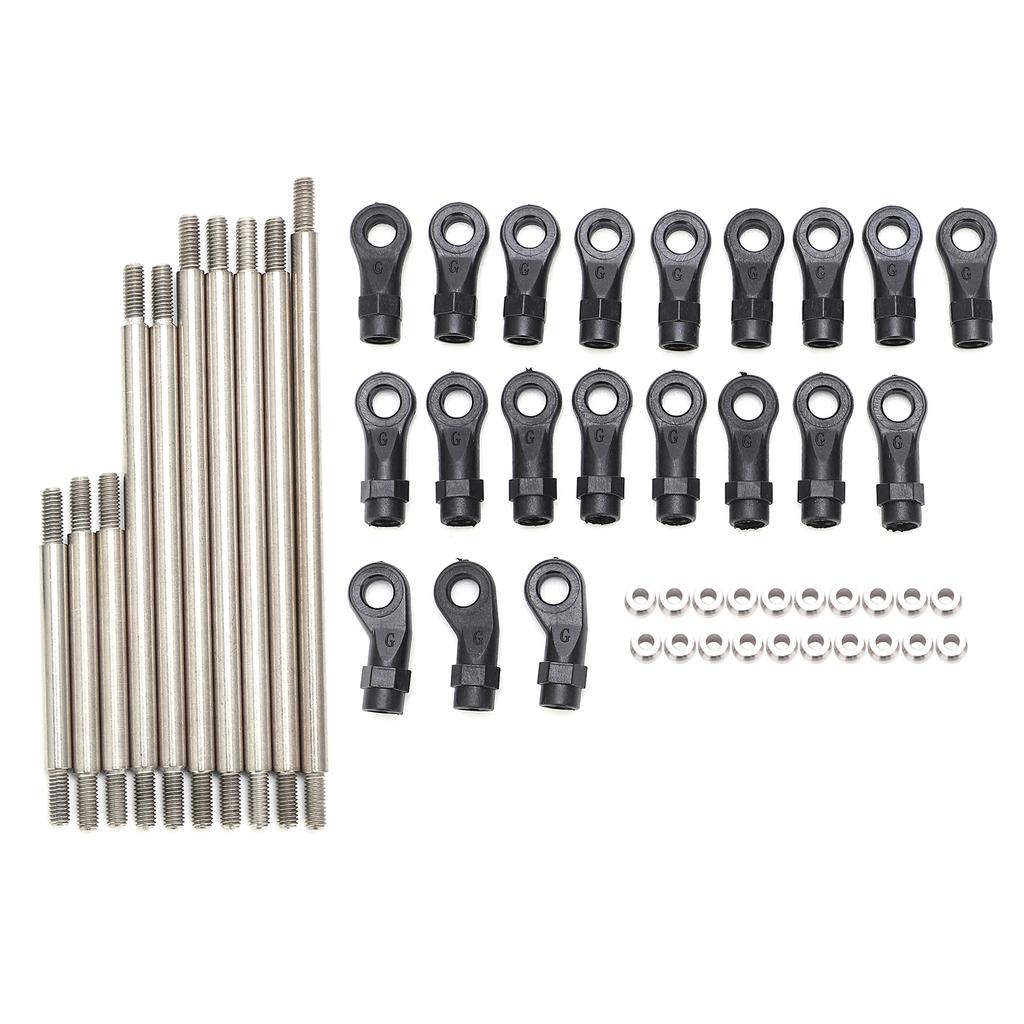 RC Metal Link Tie Rod Pull Rod with End Ball Set for Traxxas TRX4 313mm Wheelbase 110 RC Car