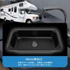 Camper Sink, Inlaid RV Sink, Heat-Resistant, Scratch-Resistant, Easy To Clean, Rust-Resistant, Yacht Sink, 40mm (Spray-Coated Black (GR-))