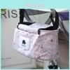 Charmante Leinwand-Kinderwagen-Organizer-Tasche mit Baby-Aufbewahrung in Blumenmustern