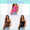 Y2k Slim Fit Sexy Bare Shoulder Top With Tassels For Summer Party