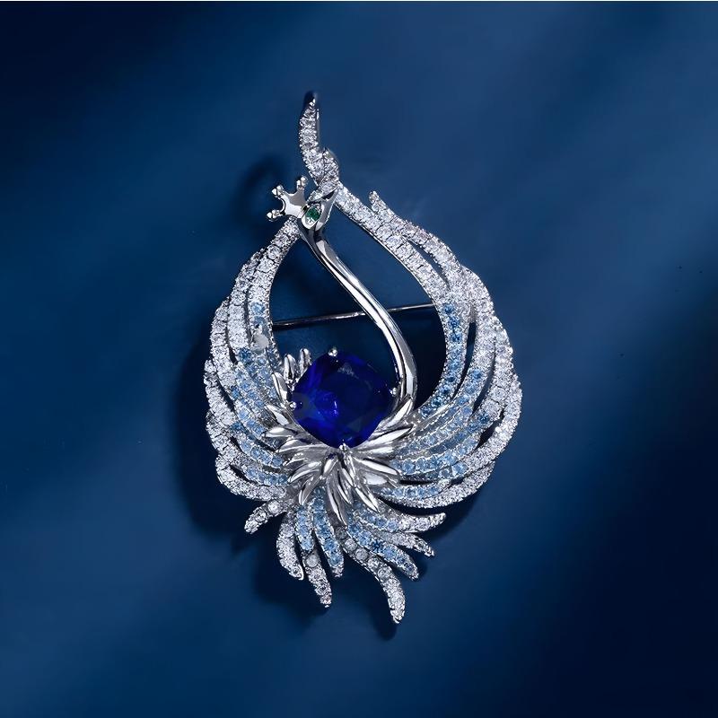 

Роскошная брошь «Феникс, танцующий в девяти небесах», Изысканная хрустальная брошь «Феникс» для женщин высокого класса, Брошь с нишевым дизайнерским чувством