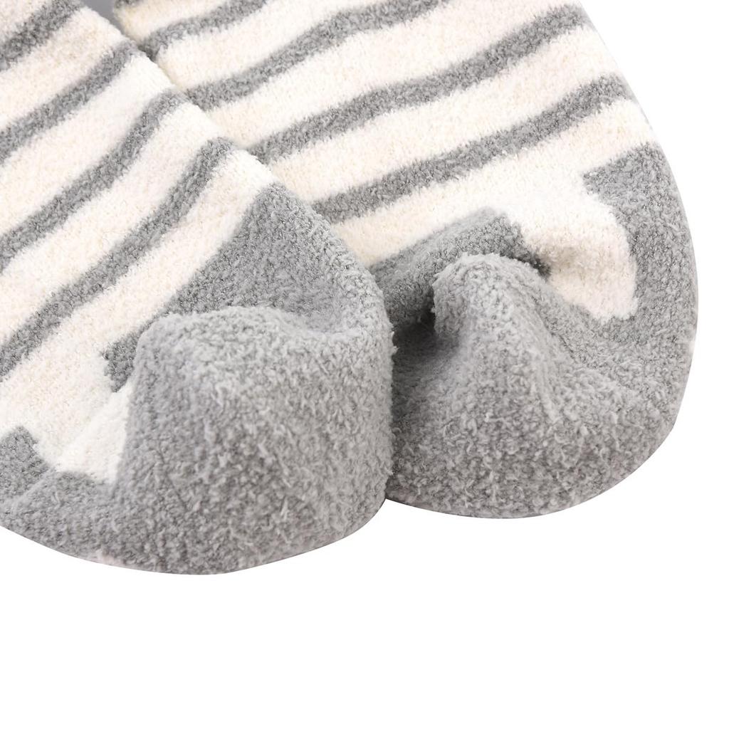 Stylish and Cute Boucle Socks with a Kusuguru Crew Character Nursery Teacher Women's Nago-Nago Pattern, Socks, Design, Socks, 23-6725 (#1/GY Gray)