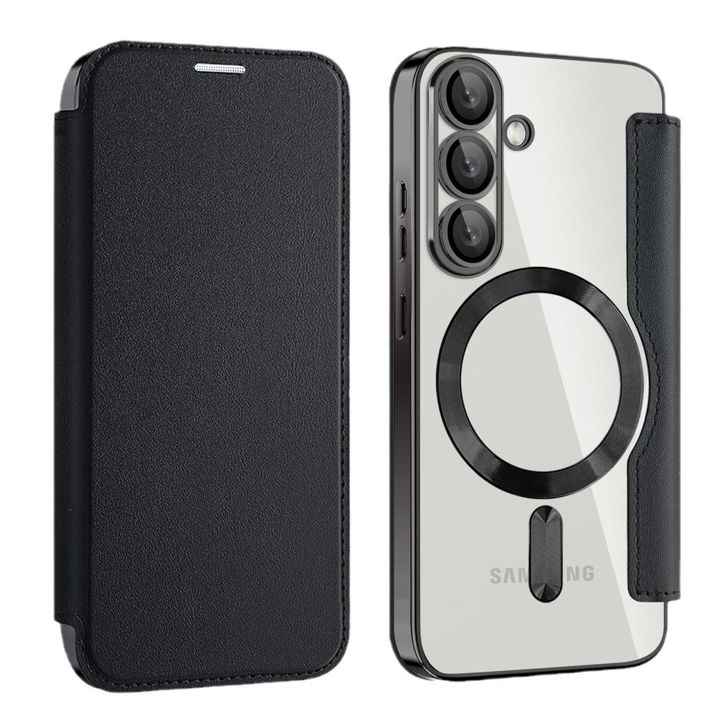 A16 Samsung S25Ultra Flip Cover Phone Case with Electroplated Magnetic Charging, Suitable for A36 Drop Protection Case