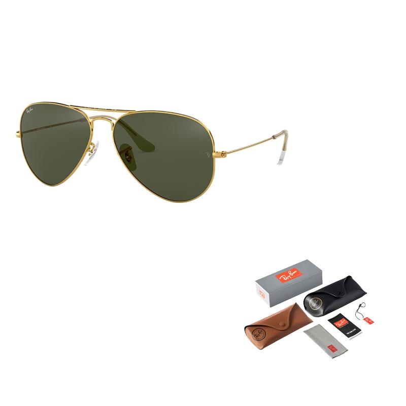 

Ray-Ban Gold Rim Green Lenses Alloy Round Sunglasses for Men F золотой
