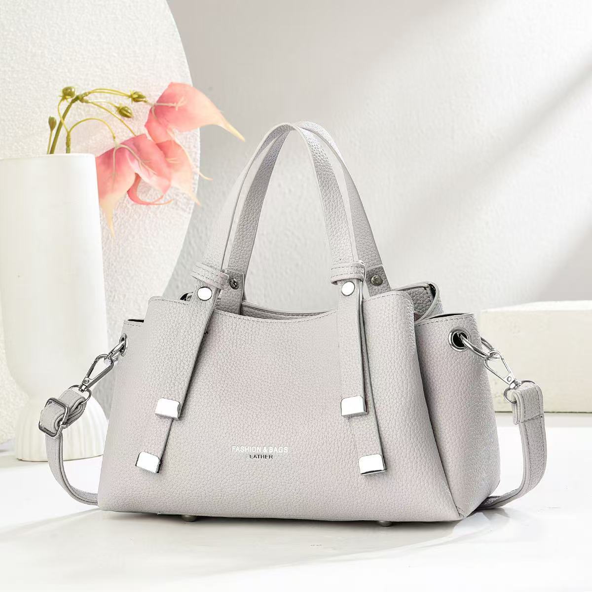 

Новая Мода Сотни Премиальных Ощущений Мультиклип Кроссбоди Сумка - Женская Мягкая Прочная Сумка-Тоут Большой Вместимости для Поездок серый