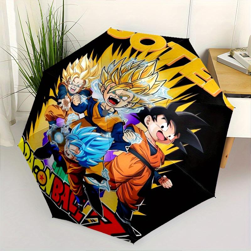 

Goten Dragon Ball Z Automatic Opening and Closing Folding - A Good Choice for Gifts, Fashionable and Convenient Umbrella With Cute Cartoon Characters,