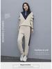 #398 Women's Thick Velvet Sport Suit, Autumn/Winter 2023: Long-Sleeve Sweater & Casual Two-Piece Set - Trendy Korean Style