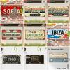 Vintage City Year Bathroom Garden German Text Metal License Plate Sign Retro 2D Flat Printed Tin Plaque Wall Decor for Home Ba