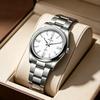 AIMANA Luxury Ladies Watch Light Blue Dial Waterproof Quartz Stainless Steel Strap Elegant Casual Wristwatch for Women