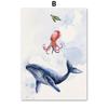 Turtle Beluga Walrus Penguin Seal Killer Whale Wall Art Print Canvas Painting Nordic Poster Wall Pictures Baby Kids Room Decor