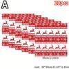 20 stuks Kerst Vetbestendig Voedsel Inpakpapier Anti-Olie Wrappers voor Sandwiches Hamburgers Gefrituurde Kip Tray Liners