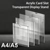 High Clarity Clear Acrylic Wall Frame A4 A5 Sign Holder for Certificate Photo License Document Shop Office Home Display