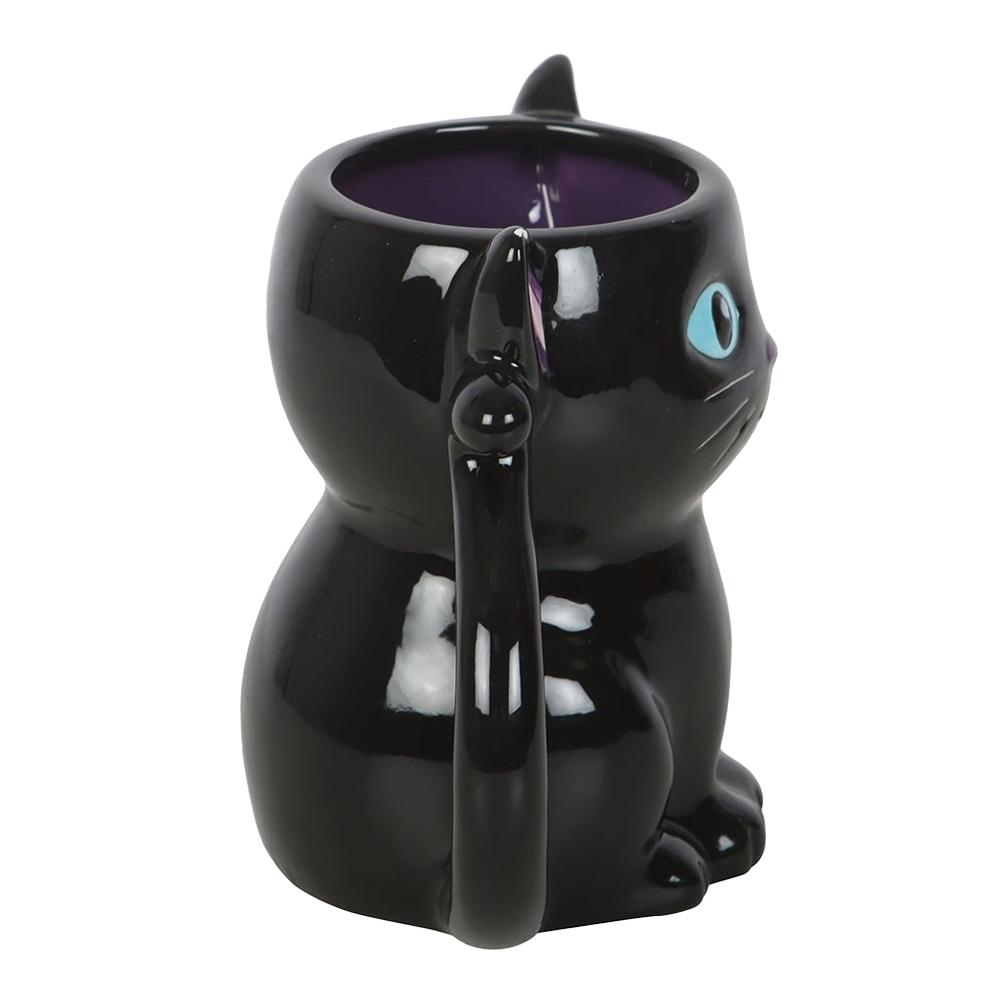 Something Different Cute and Creepy Black Cat Mug
