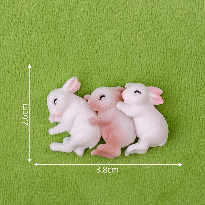 

Милый мультфильм Спящий кролик украшения смоляная миниатюрная фигурка микропейзаж кавайный домашний настольный декор аксессуары подарки