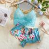 Europäisches und amerikanisches Spitzen-Dessous-Set: Sexy Versuchung BH & Shorts Zweiteiler