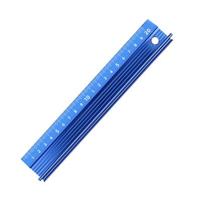 20/30cm Ευθύς Πολυλειτουργικός Χάρακας Προστατευτικός Χάρακας Κράμα Αλουμινίου Χάρακας Κοπής Σχεδίασης Κανόνας Κοπής Μετρητής Εργαλεία Ξυλουργικής