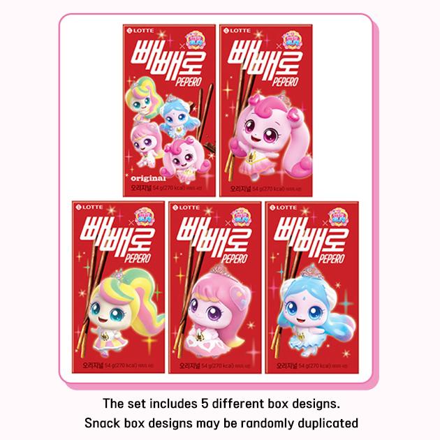 Lotte Pepero X Catch! Teenieping Limited Edition (Original / White Cookie) 8-Pack (4 Options)