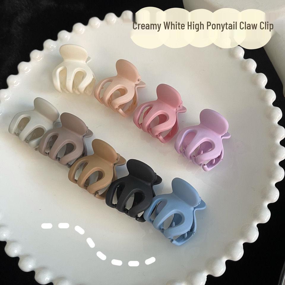 Black Anti-Sagging Small Shark Claw Clip for High Ponytails - Women's Hair Accessory