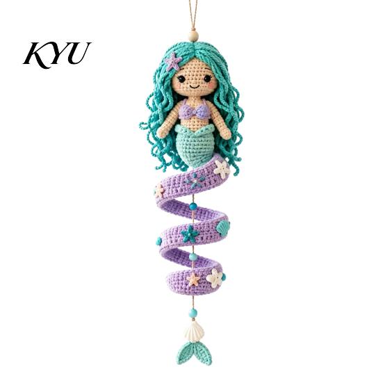 Ornamenti Appesi per Albero di Natale Tema Oceano Kit Uncinetto a Spirale, Arte Decorativa Fai da Te, Kit per Principianti Assemblaggio Facile Artigianato per la Casa