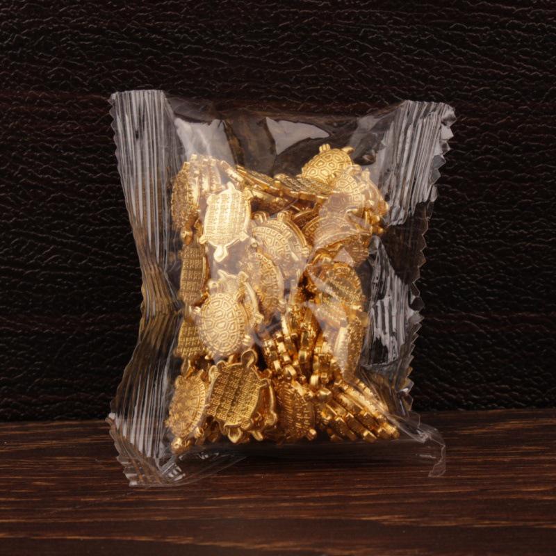 Gold Sand Alloy Ingot Basin Ornament for Wealth Attraction & Home Gifts