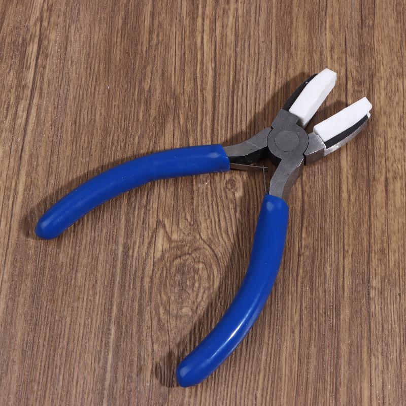 Nylon Jaw Pliers Carbon Steel Craft Plat Nose Pliers Diy Tools For Beading Looping Shaping Wire Jewelry Making