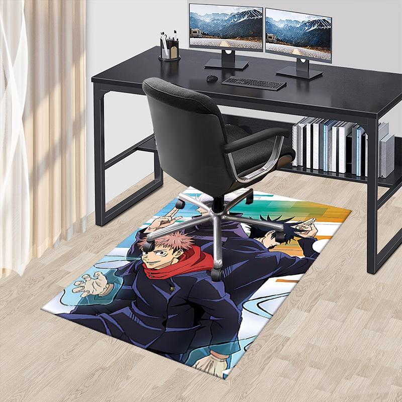 

1pc Anime Cartoon Design Jujutsu Kaisen Chair Mat - Non-Slip Carpet for Office, Home Decor, Living Room, Bedroom, Game Room - Perfect Gift for Anime L 60cm by 90cm