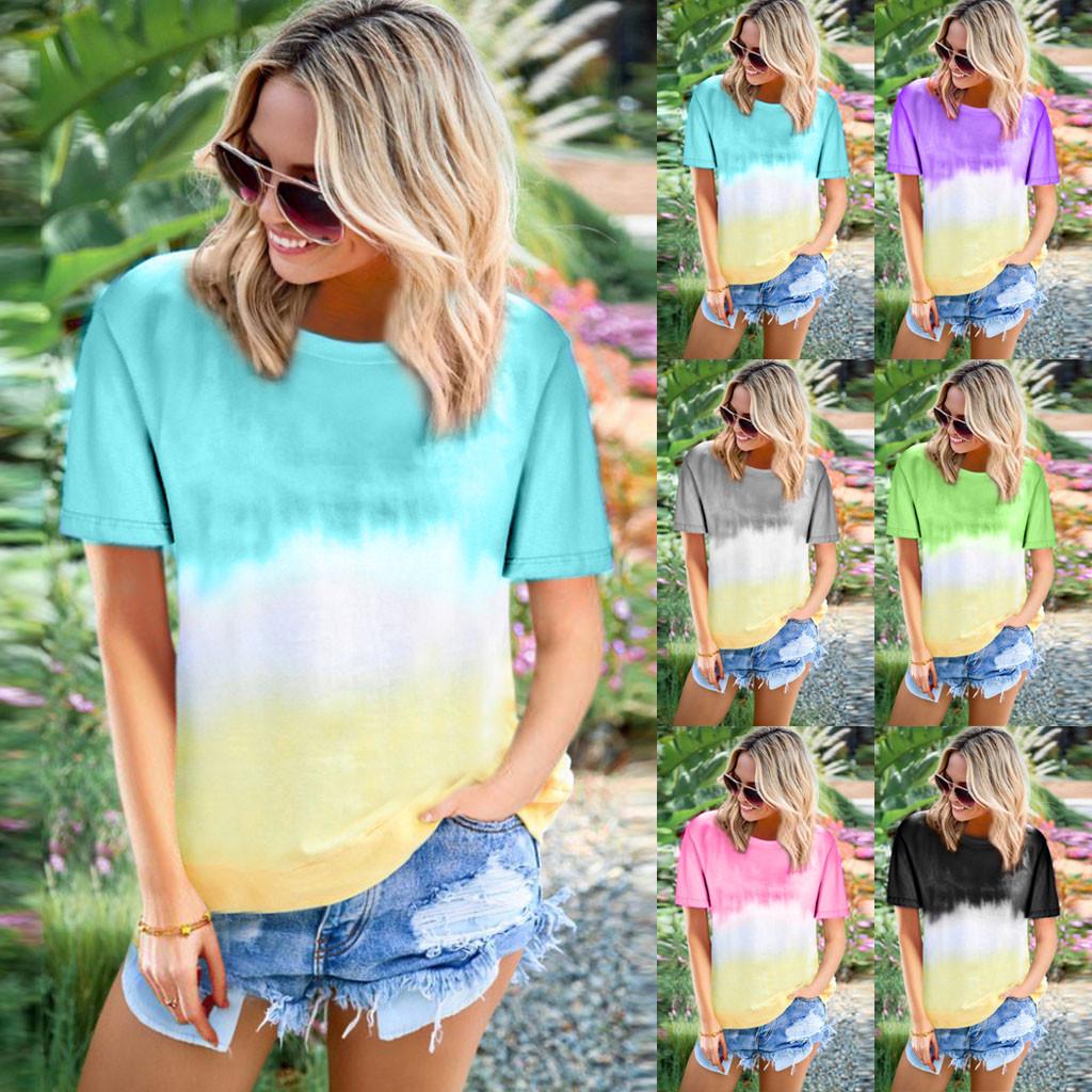 Color Block Round Neck Top and Shorts Set main image 0