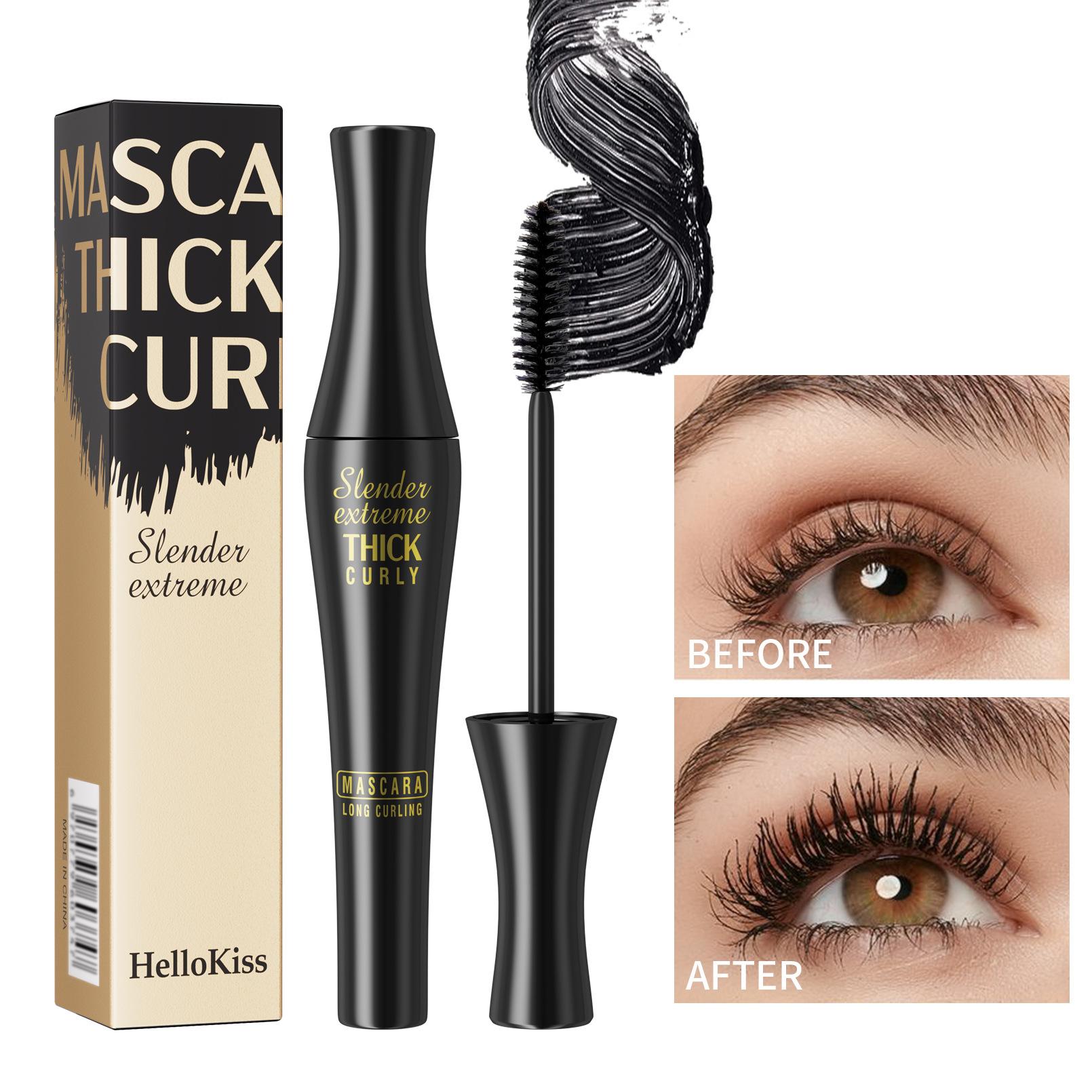 Big Belly 3D Mascara Waterproof, Non-Smudging, Non-Makeup Removal, Slender, Curled And Dense Makeup 8g - of t*3pcs