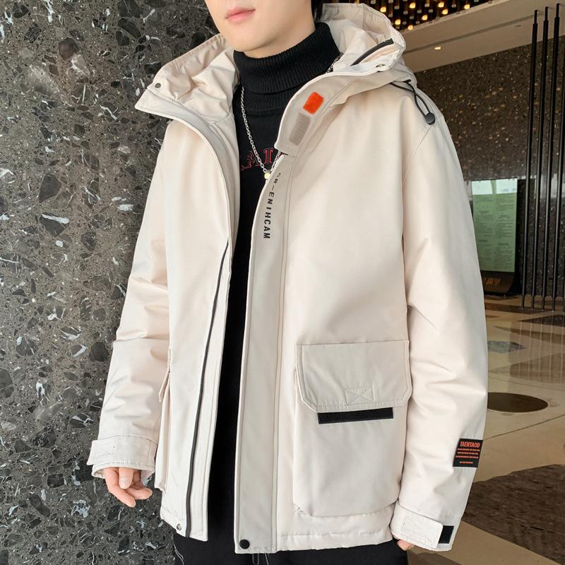 Пуховик мужской зимний модный бренд красивая рабочая одежда повседневная утолщенная — фото 5