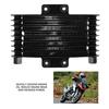 Motorcycle Aluminum 125ml Engine Oil Cooler/Cooling Radiator for 125cc-250cc ATVs, Black