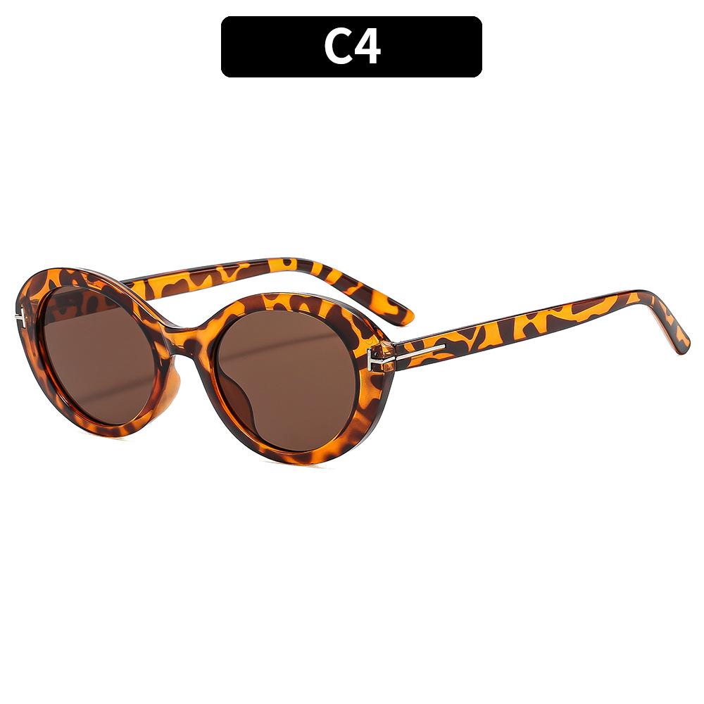 Women's Sunglasses, Fashionable T-shaped Oval Sunglasses