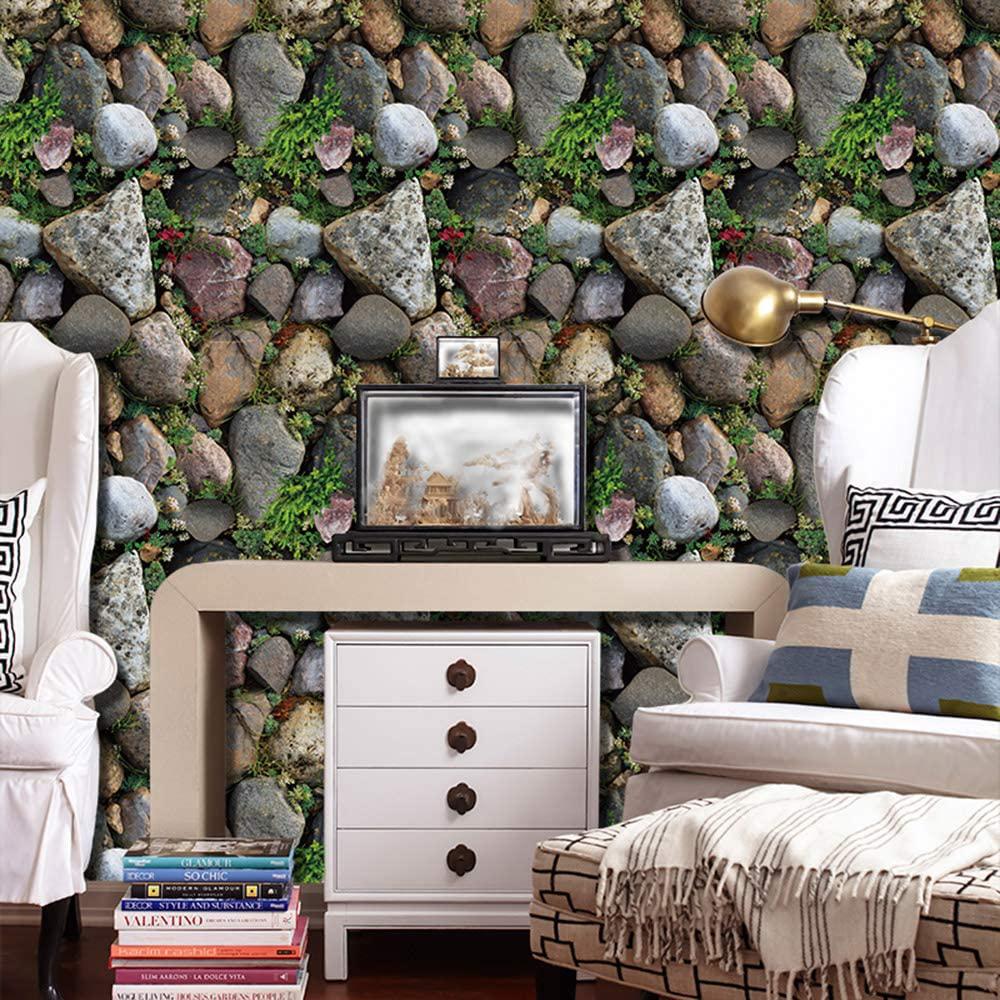 Self Adhesive Vinyl Rock Stone Wallpaper for Kitchen Backsplash Bathroom Walls Removable and Waterproof