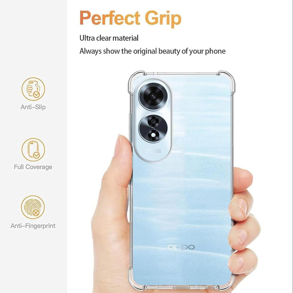 Four-Corners Shockproof TPU Case for OPPO A60 A79 5G A98 A78 A58 A38 A18 Protective Cover Capa Fundas Coque