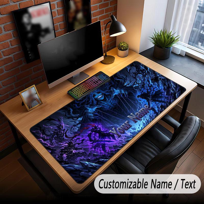Custom Name Extended Mouse Pad,Solo Leveling Gaming Desk Mat For Home Office Desktop Decor