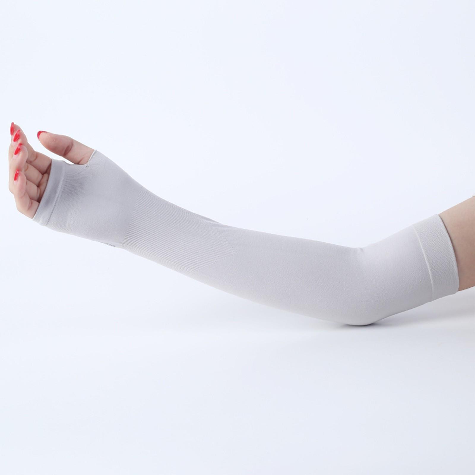 

Летние удобные уличные дышащие солнцезащитные перчатки из ледяного шелка с манжетами One Size